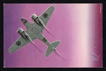 'Airplanes Caproni S.A. Milan', WWII Italy Propaganda Postcard, Mint