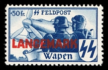 Belgian Flemish Legion, Germany (Unissued stamp, Mi. XX A, CV $330, MNH)