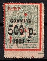 1923 500r on 3r All-Russian Help Invalids Committee 'Ц.Т.У.', Russia