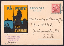 1941 Military, Sweden - United States, Stock of Cinderellas, Non-Postal Stamps, Labels, Advertising, Charity, Propaganda,  Postcard