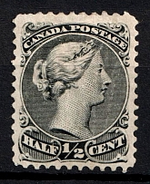1868-90 0.5c Canada (SG 54, CV $100)