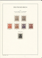 1916-19 German Empire, Germany (Mi. 98 - 104, Full Sets, CV $50, MNH)
