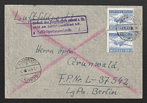 1944 (5 Sept) Germany, Airmail, Field Post cover from Berlin to Grunwald (Mi. 1 B)
