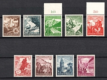 1938 Third Reich, Germany (Mi. 675 - 683, Full Set, CV $130, MNH)