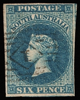 1857 6p South Australia (SG 10, Canceled, CV $300)