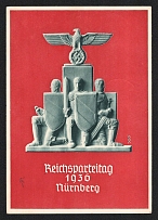1936 'Reich Party Congress Nuremberg 1936', Propaganda Postcard, Third Reich Nazi Germany