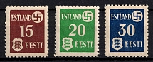 1941 German Occupation of Estonia, Germany (Mi. 1 y - 3 y, Full Set, CV $60)