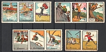 Sport, Germany, Stock of Rare Cinderellas, Non-postal Stamps, Labels, Advertising, Charity, Propaganda