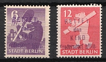 1945 Fredersdorf (Berlin), Germany Local Post (Mi. 69 - 70, Signed, Full Set, CV $50, MNH)