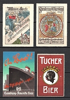Germany, Stock of Rare Cinderellas, Non-postal Stamps, Labels, Advertising, Charity, Propaganda