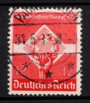 1935 12pf Third Reich, Germany (Mi. 572 y, Canceled, CV $100)