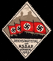 1927 'Reich Party Convention of the 'NSDAP'', Swastika, Nurnberg, Weimar Republic, Germany Propaganda, Cinderella, Nazi Germany