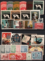 Germany, Europe, Stock of Cinderellas, Non-Postal Stamps, Labels, Advertising, Charity, Propaganda (#183A)