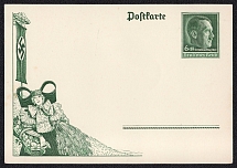 1938 Thanksgiving Day, Third Reich, Germany, Postal Card