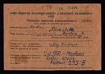 1946 (22 Nov) USSR, Russia censored POW postcard to Germany