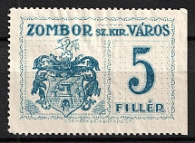 5f Hungary, 'Sombor City', Non-Postal Stamp