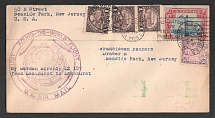1929 (6 Aug) United States, Graf Zeppelin airship airmail cover from New York to New Jersey, 1st Round the World flight 'Lakehurst - Lakehurst' (Sieger 28 D, CV $100)