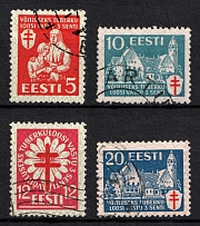 1933 Estonia (Mi. 102 - 105, Full Set, CV $70, Canceled)