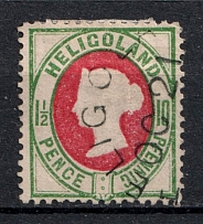 1875 1 1/2p Heligoland, German States, Germany (Mi. 14, Canceled, CV $50)