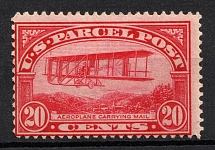 1913 20c Parsel Post Stamp, United States, USA (Scott Q8, CV $110)