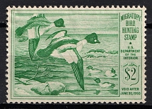 1949 2D Duck Hunting Permit, United States, USA (Scott RW16, CV $70)