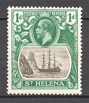 1922-37 British St. Helena Island Cleft Rock CV $80 (MNH)