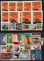 Germany, Europe & Overseas, Stock of Cinderellas, Non-Postal Stamps, Labels, Advertising, Charity, Propaganda (#242B)