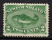 1896-98 2c Newfoundland, Canada (SG 64, CV $160)