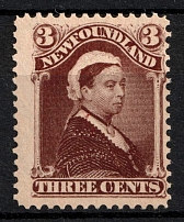 1896-98 3c Newfoundland, Canada (SG 65a, CV $160, MNH)