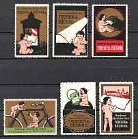 Nuremberg Sticker Factory Troeger&Bucking, Germany, Stock of Rare Cinderellas, Non-postal Stamps, Labels, Advertising, Charity, Propaganda