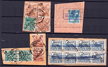 1948 Emergency Issue on pieces, Soviet Russian Zone of Occupation, Germany (Canceled)