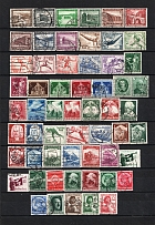 1933-44 Third Reich, Germany (2 Scans, Group of Stamps, Canceled)