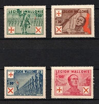1942 Belgian Walloon Legion, Germany (Mi. I - IV, Full Set, CV $130)
