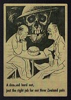 'Hard Nut Cassino', Berlin, WWII Anti-Allies Propaganda, Churchill Roosevelt Caricatures, Leaflet