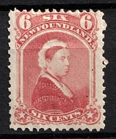 1868-73 6c Newfoundland, Canada (SG 39,  CV $25)