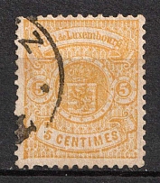 1880 5c Luxembourg (Mi. 30 c, Canceled, CV $40)