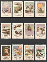 Tobler Chocolate, NorthPole-Expedition, Switzerland, Stock of Cinderellas, Non-Postal Stamps, Labels, Advertising, Charity, Propaganda