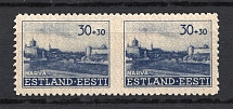 1941 30pf Occupation of Estonia, Germany (MISSED Perforation, Print Error, CV $+++, MNH)