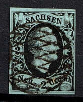 1851-55 2ngr Prussia, German States, Germany (Mi. 5, Canceled, CV $120)