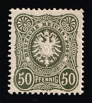 1880 50pf German Empire, Germany (Mi. 44 II ba, CV $210)