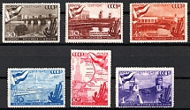 1947 10th Anniversary of the Moscow - Volga Canal, Soviet Union, USSR (Full Set)