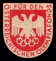 'Austrian Olympic Fund', Third Reich Propaganda, Label, Nazi Germany