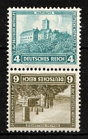 1932 Weimar Republic, Germany, Tete-beche, Zusammendrucke (Mi. SK 15, CV $30, MNH)