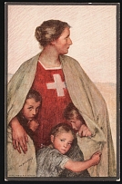 Switzerland, 'In Favor of the Red Cross', World War I National Day Postal Card (Mint)