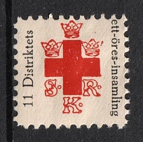 1915 Sweden, Red Cross, 'S.R.K. The Penny Collection of the 11th District'
