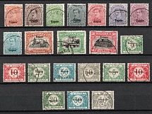 1920 Eupen and Malmedy, Belgian Military Post, Small Stock of Stamps (Canceled, CV $130)