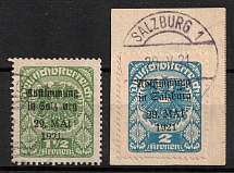 1921 Salzburg, Austria, First Republic, Local Provisional Issue (Canceled)