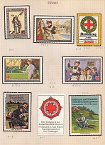 Germany, Red Cross, Stock of Rare Cinderellas, Non-postal Stamps, Labels, Advertising, Charity, Propaganda (#87)