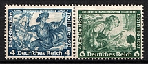 1933 Third Reich, Germany, Wagner, Se-tenant, Zusammendrucke, Pair (Mi. W 49, CV $30)