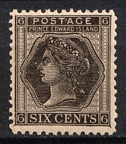 1872 6c Prince Edward Island, Canada (SG 41, CV $15)